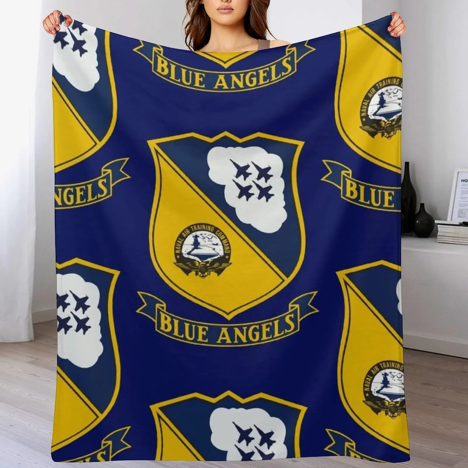 

The Blue Angels Throw Blanket Nap Luxury Brand Moving Shaggy Blankets