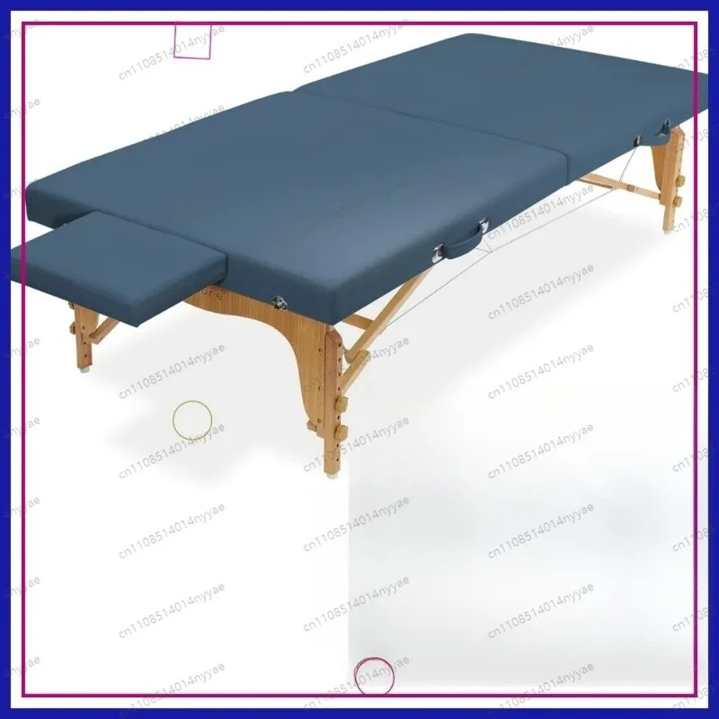 

Portable Physical Therapy Massage Table - Low Ground Stretching Mat Platform, Blue, 450 lbs Capacity