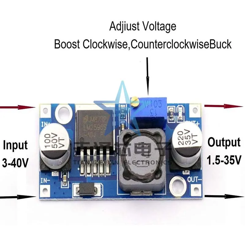 Xl6009 Boost Module Dc-Dc Módulo de Potência Saída Ajustável Super Lm2577 4A