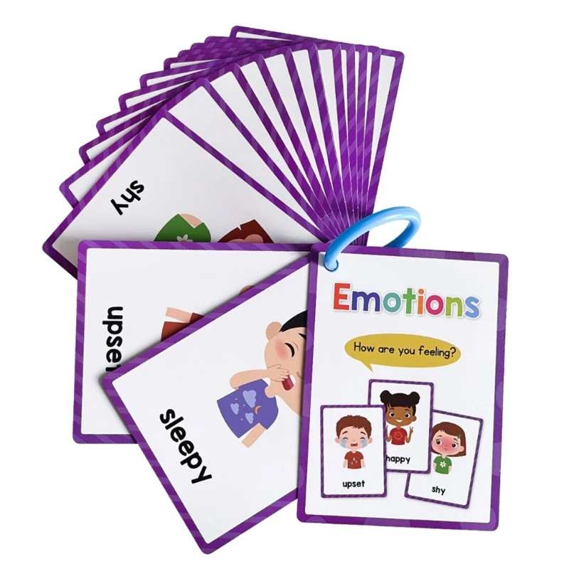 Vocabulary Building Flashcards Kids Early Learning Word Card Classroom Teaching Tool For Toddler Preschoolers Ages 3-8