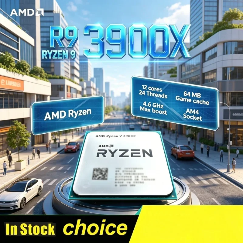 

Orotund quintessential Premium AMD Gaming CPU Ryzen 9 R9 3900X 12-Core 24-Thread Processor 3.8GHz