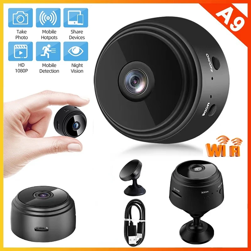 

A9 Wireless intelligent high-definition camera WiFi remote monitor Wifi camera Webcam a9 security camera mini camera wifi