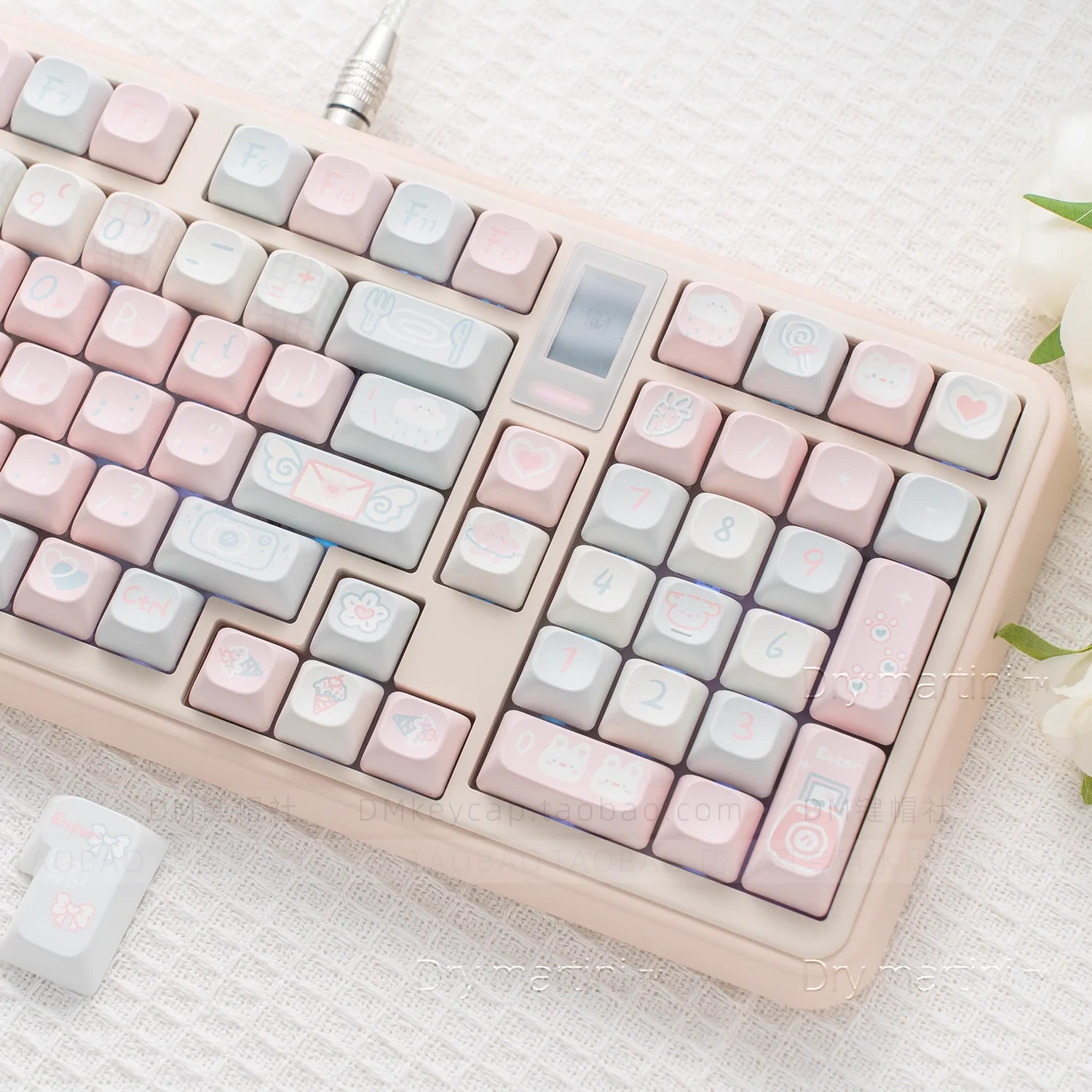 Imagem -03 - Oração da Donzela-teclados Moc Pintados à Mão Pbt 148 Teclas Conjunto Grande Meninas Bonitos para Gateron mx Switches Teclados Mecânicos