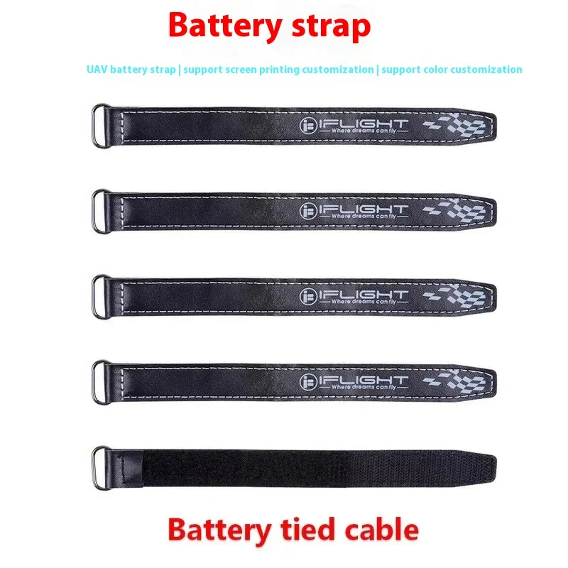 10pcs Iflight Wing Flying Superfiber Leather Battery Fixing Strap 2 * 20cm/2 * 25cm Crossover Machine Battery Strap