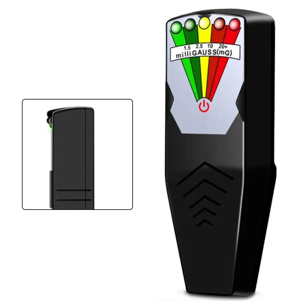 Handheld EMF Meter 5 Level LED Electromagnetic Radiation Detector 0-20MG For Home WiFi Appliance And Industrial Field Testing To