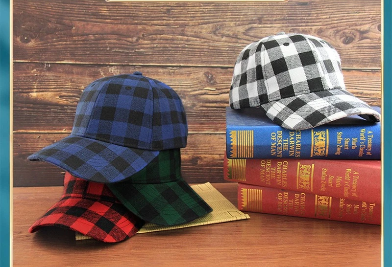 

New Autumn Retro Fashionable Classic Duckbill Hat Chessboard Pattern Basaball Cap Unisex Outdoor Travel Street Trend Hip-hop Cap