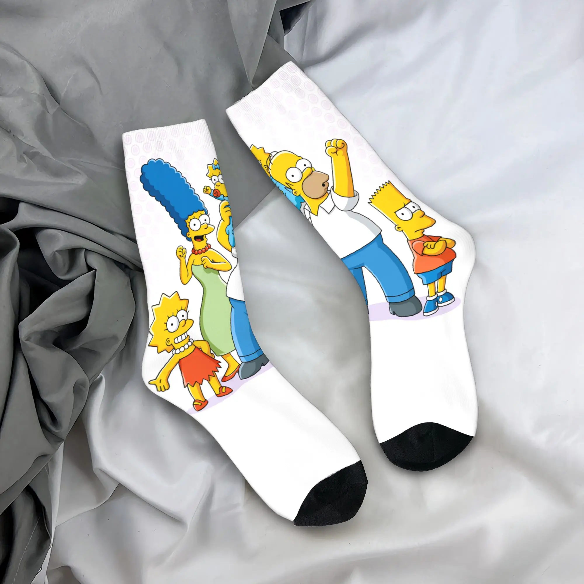 

Носки The S-Simpsons, противоскользящие чулки, мужские теплые мягкие носки для скалолазания, зимние носки винтажного дизайна