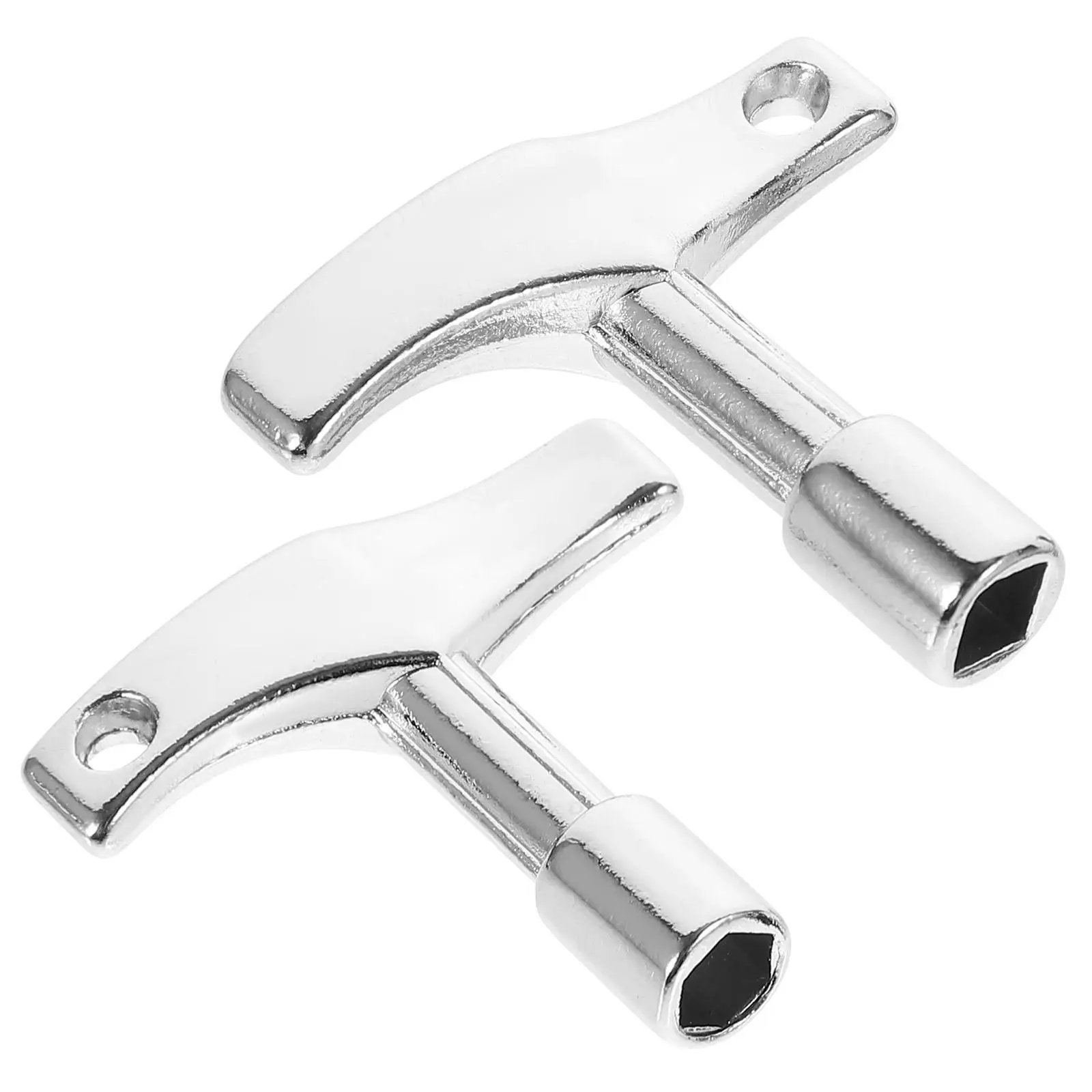 

2Pcs 6MM Hexagon Square Zinc Alloy Drum Keys Metal Tuning Tool Wrench Drums Accessories Drummer Gifts Jazz Drum Tools