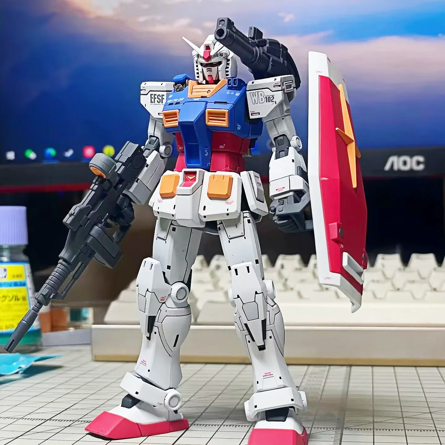 Nuevo modelo Changlong 5501 Rg 1/144 Rx-78-2 Ver 2,0 modelo de ensamblaje articulaciones móviles Kits de robots coleccionables de alta calidad modelos para niños