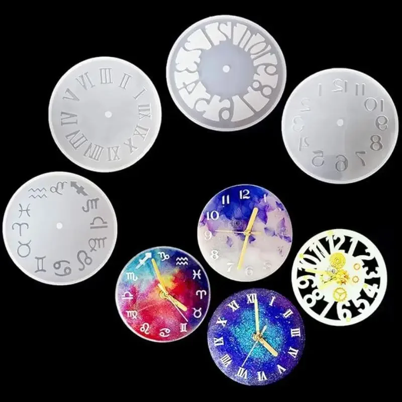 

Clock Resin Molds Large Roman Numerals Constellation Number Clock Silicone Mold Epoxy Clock Mold for Resin, Polymer Clay, Gum Pa