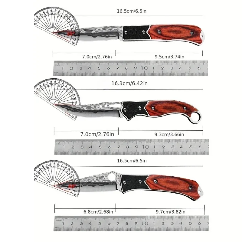 Exquisite outdoor folding knife,home portable fruit knife,sharp and high hardness pocket knife,barbecue knife,self-defense knife