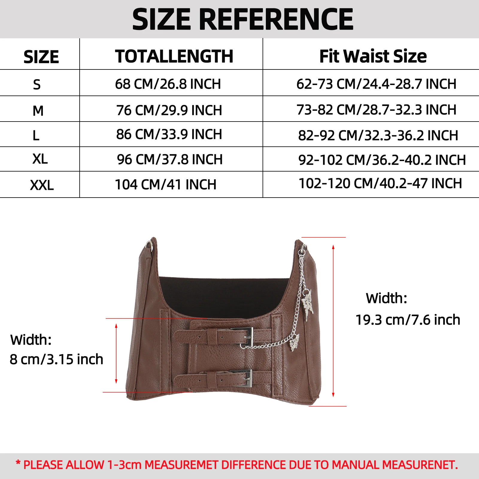 Fashion Retro Corset Classic Women's Waist belts Mmultiplecolour  Elastic Chain Decorate Girdle Cummerbund underbust For Lady