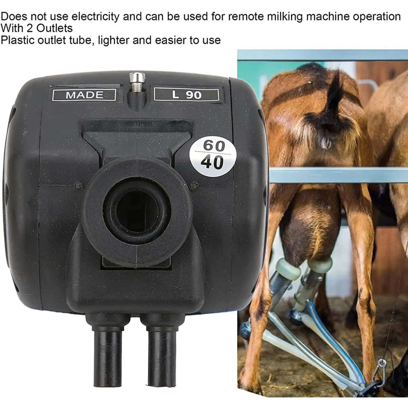 ABWR-2X Plastic Milking Machine Pulsator L90 Pneumatic Milk Pneumatic Pulsator For Cow Sheep Milk Machine Parts