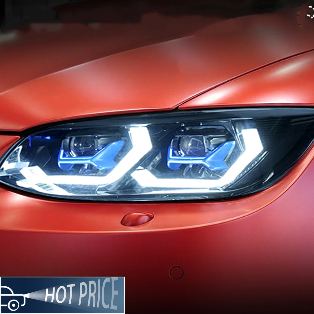 For Bmw 3 Series E92 E93 320I 325I M3 2007-2010 Led Auto Headlight Assembly Upgrade Startup Effect Projector Lens Accessories