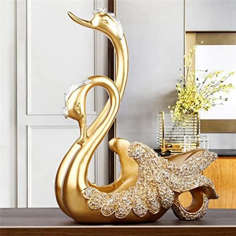 

ZZ-1 PCS Swan Wine Rack Wine Rest Statue Swan Statue Wine Holder Resin Tabletop Wine Rack Wine Display Rack
