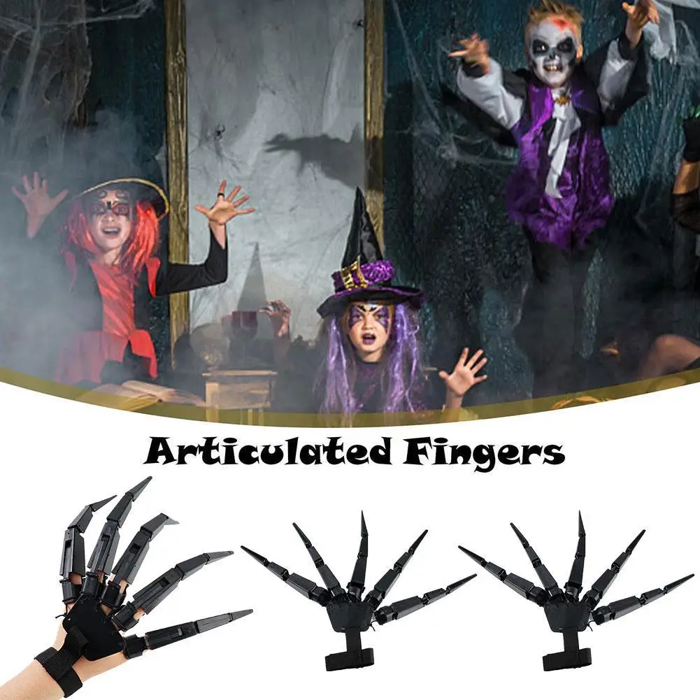 1Pc Halloween Articulated Fingers Outdoor Party Decoration Accessories Decor Finger Joints Horrible Props Anime Movable Han A6K1