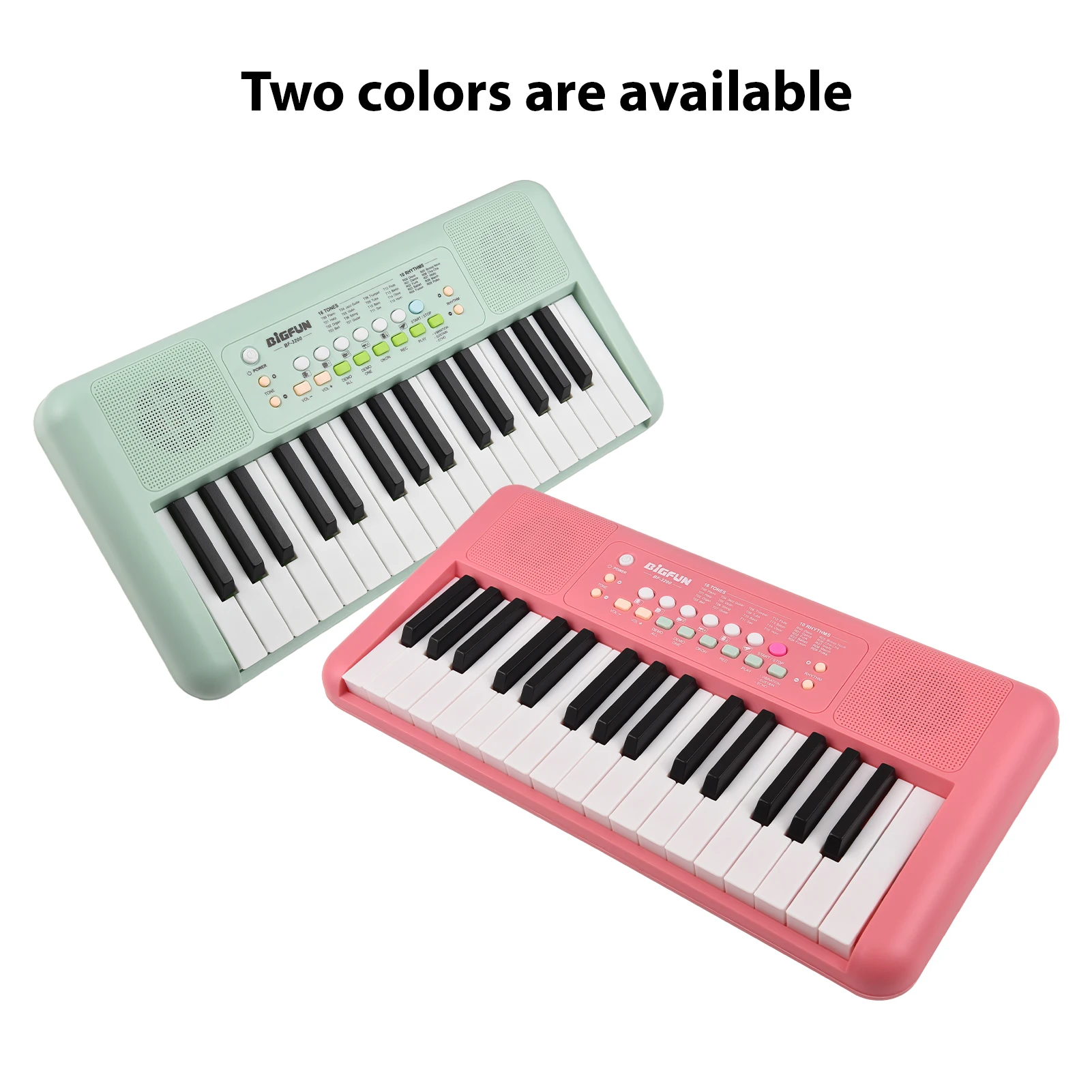 

Электронная клавиатура с 32 клавишами, пианино, 16 тонов, 10 ритмов, 10 демонов, двойной динамик, музыкальный инструмент с микрофоном, двойная мощность