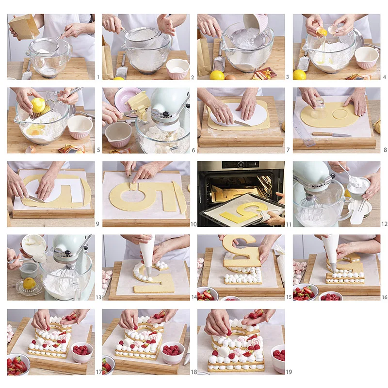 4/6/8/10inch Number Cake Baking Mold DIY Kitchen Tool For Birthday Pastry Confectionery Accessorie Cake Decorating