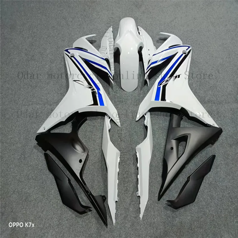 Injection Fairing kit Blue White for Honda CBR500 CBR500R 2016 2017 2018 cbr 500 16 17 18  Black fairings Plastic abs kit