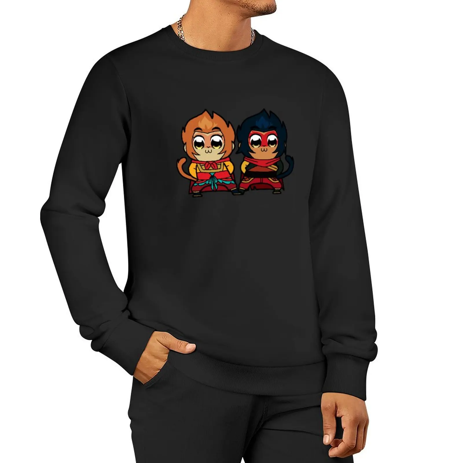 

Pop Team SWK & Macaque Pullover Hoodie men's clothes sports sweatshirt man