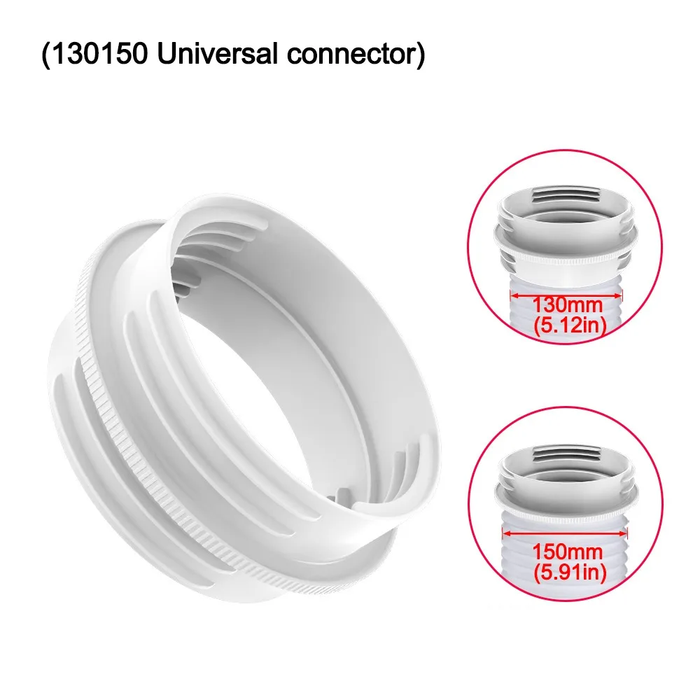 

ABS Air Conditioner Exhaust Hose Connector Replacement Round/Square Shaped Exhaust Duct Hose Adapter Exhaust Pipe Interface
