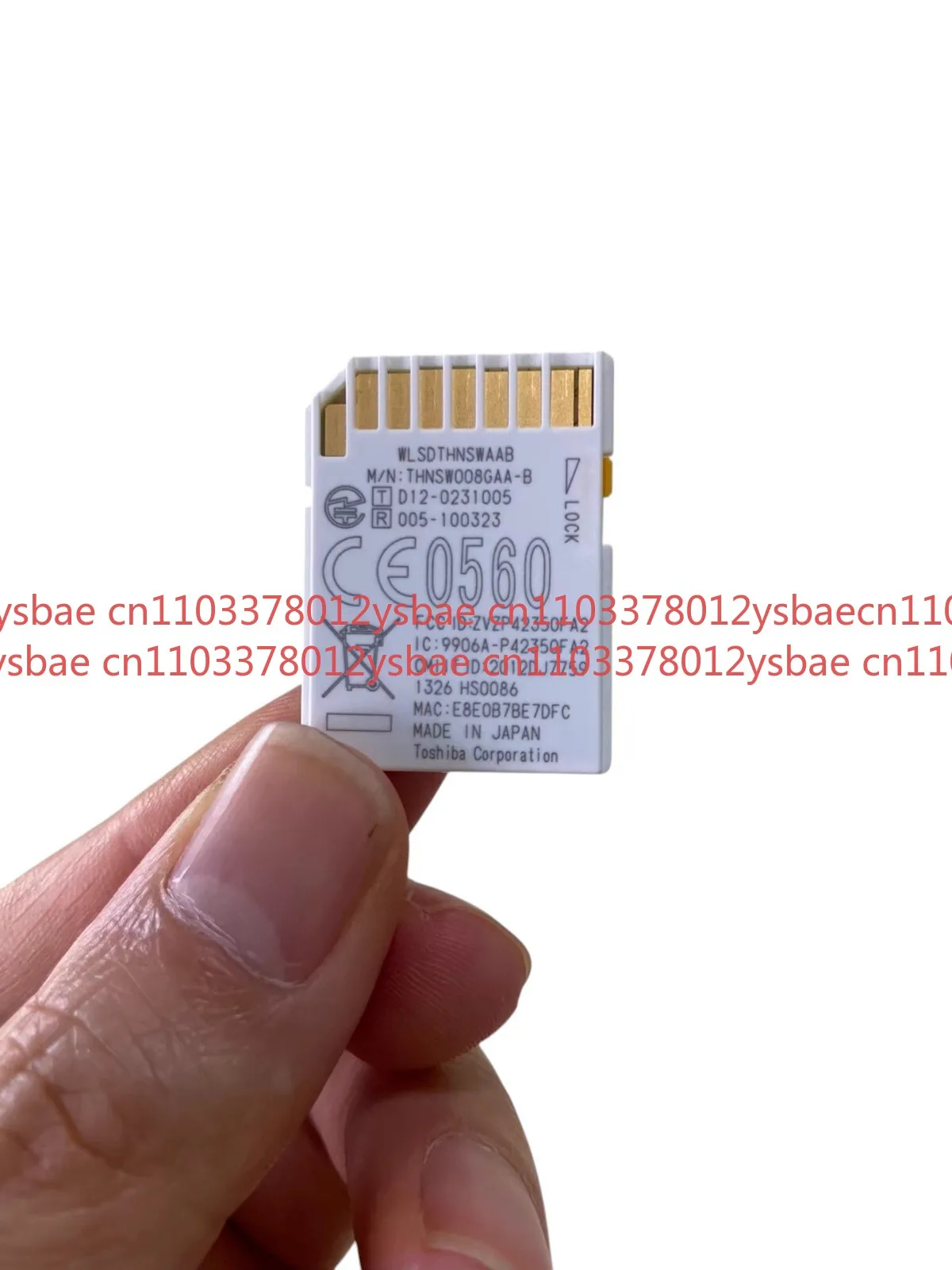 OK Used FOR Toshiba FlashAir 8GB Wireless LAN Wi-Fi SD Card SDHC Class 10 W-02 W-03