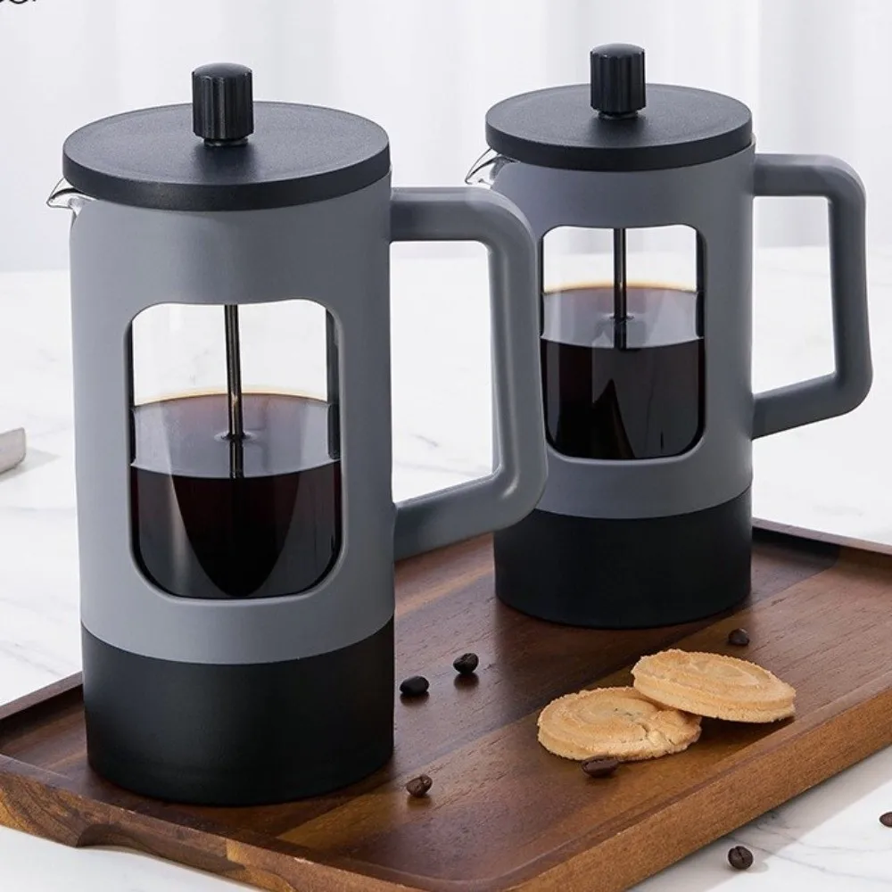 

600ml French Press Coffee Maker Heat Resistant Anti-Rust Tea Coffee Brewer Large Capacity Multifunctional Coffee Press