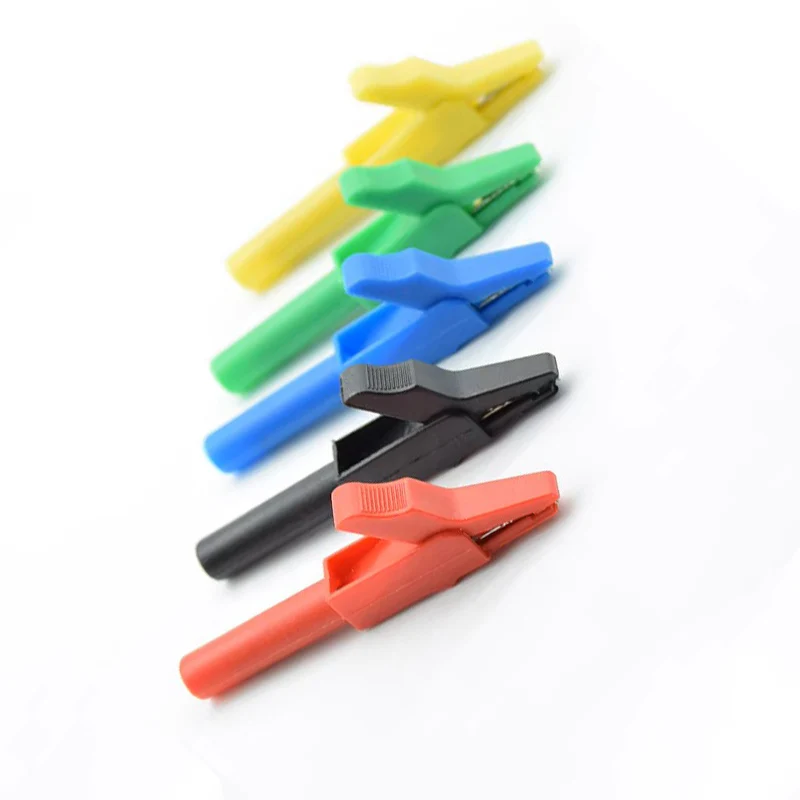 2pcs  4mm  Full Protective Large current Alligator Clips Crocodile Clamp For Professional Multimeter