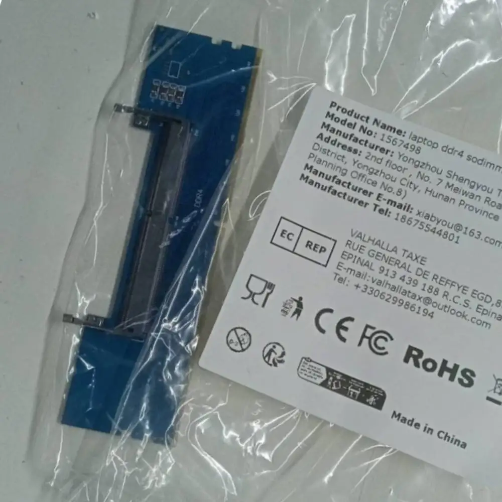 Laptop DDR4 SODIMM To Desktop DIMM Memory RAM Connector Cards Converter Adapter 3200/2666/2400/2133MHZ Memory Adapter Card