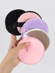 Random Slacker 5-10-20 Pack Reusable Double-Sided Face Wash Puff, Round Design. Non-Latex Dry-Wet Dual-Use Foundation Makeup Cr