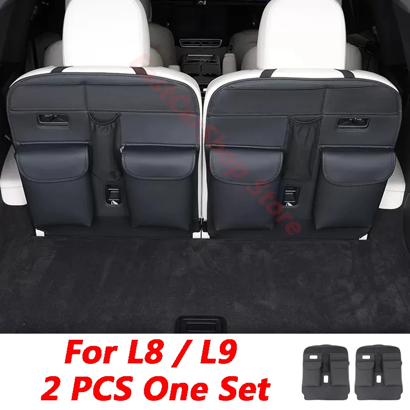 For LEADING IDEAL LiXiang L7 L8 L9 2023 2024 Car Trunk Hanging Storage Bag Cover Seat Back Storage Bag Car Accessories