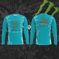 Monster Energy Cool Street Vitality Trendy Loose Comfortable Breathable Quick Drying Racing Cycling Men's Round Neck T-Shirt