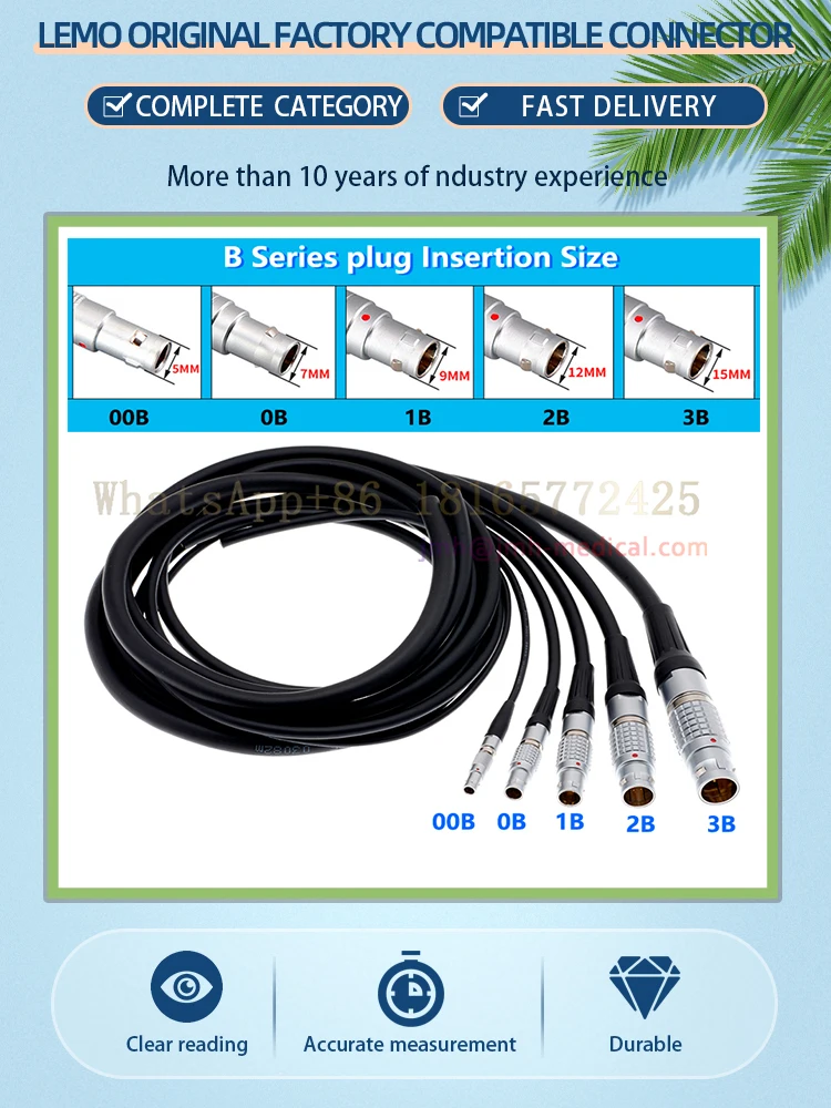 

FGG.0B.1B.2B. Cable-equipped high-end plug. Suitable for military, medical., industrial, and new energy sectors