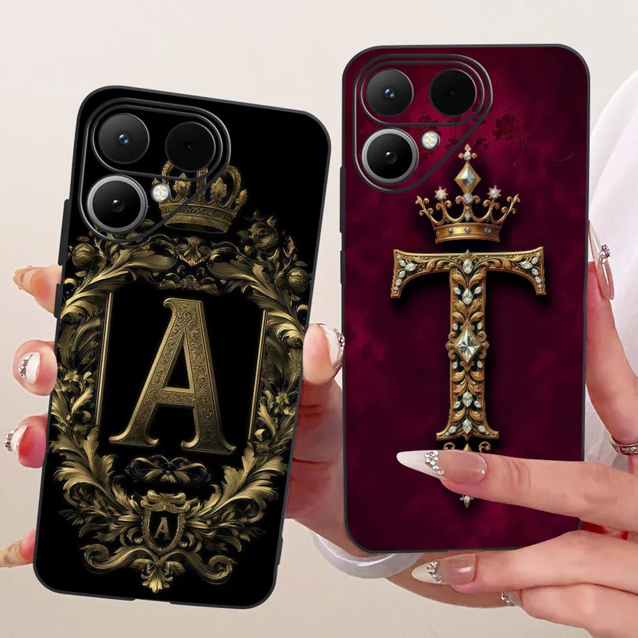 Funda de silicona suave con iniciales de lujo para Tecno Pova Curve 2 5G, protector para Tecno Pova Curve 2 2026