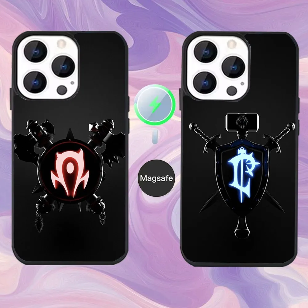 

The World of W-Warcraft Game Phone Case For iPhone 16,15,14,13,12,11,Pro,Max,Plus,Mini,Magsafe,Magnetic Wireless Charging Case