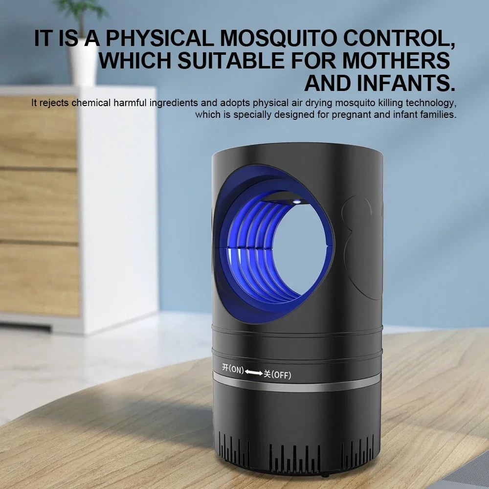 Electric Fly Bug Mosquito Insect Killer LED Light Trap Control Lamp Small Pest with USB Power Supply and Adapter