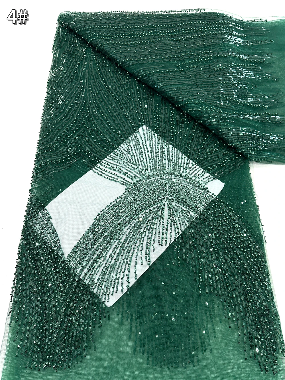 

Luxury african fabric for women French Tulle Lace Fabric 2026 High Quality Sequins Beads for Nigerian Wedding Dresses Fabric