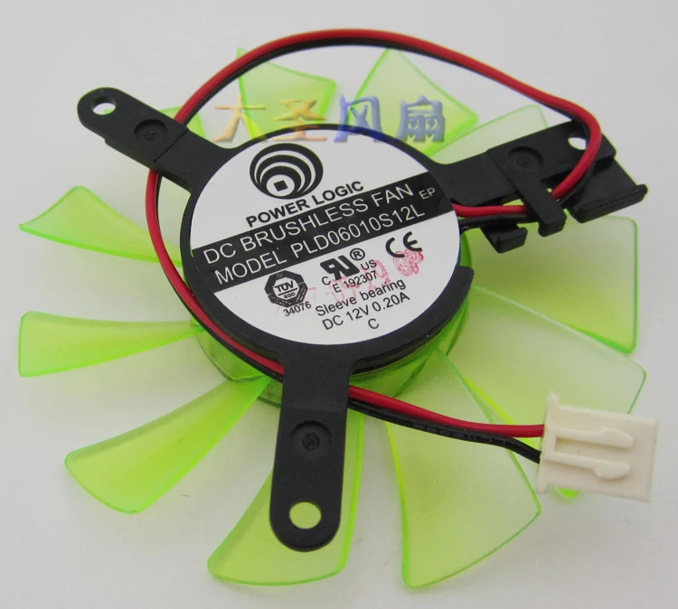 Freight free original XFX PLD06010S12L diameter 55mm hole spacing 42mm DC12V 0.20A graphics card fan