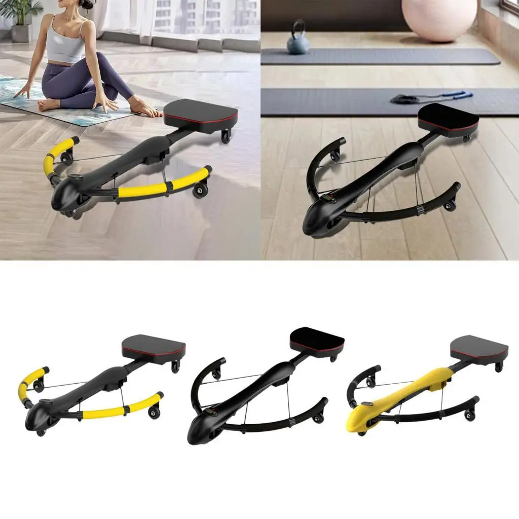 

Ab Rower Machine Portable Non Slip Handle Home Gym Compact Rowing Machine