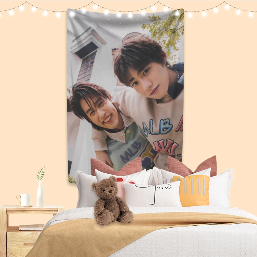 

Thai Drama Poster Tapestry BKPP Printed Billkin Pp Krit Wall Hanging Background Cloth Bedroom Or Home Decoration