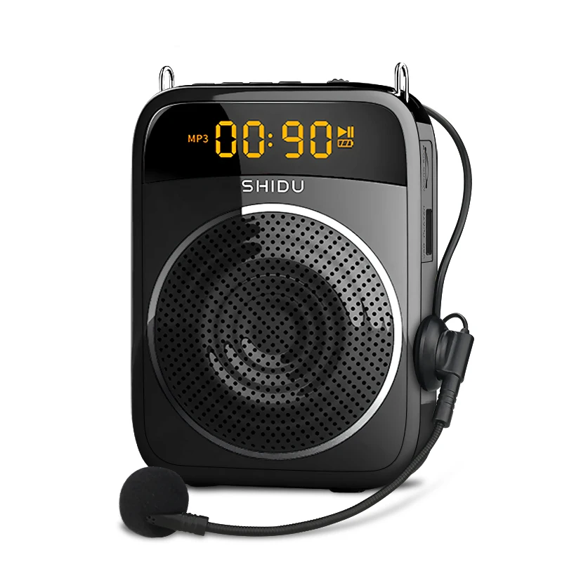 SHIDU 15W Portable Voice Amplifier Wired Microphone AUX Recording Personal Audio Bluetooth Speaker For Teachers Instructor S298