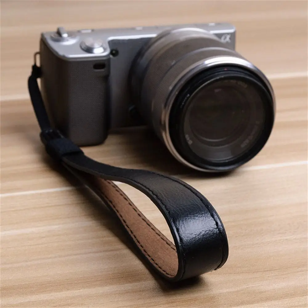 PU Leather Camera Wrist Strap Camera Strap DSLR SLR Wristband Camera Hand Grip Strength Wear Resistance Camera Accessories