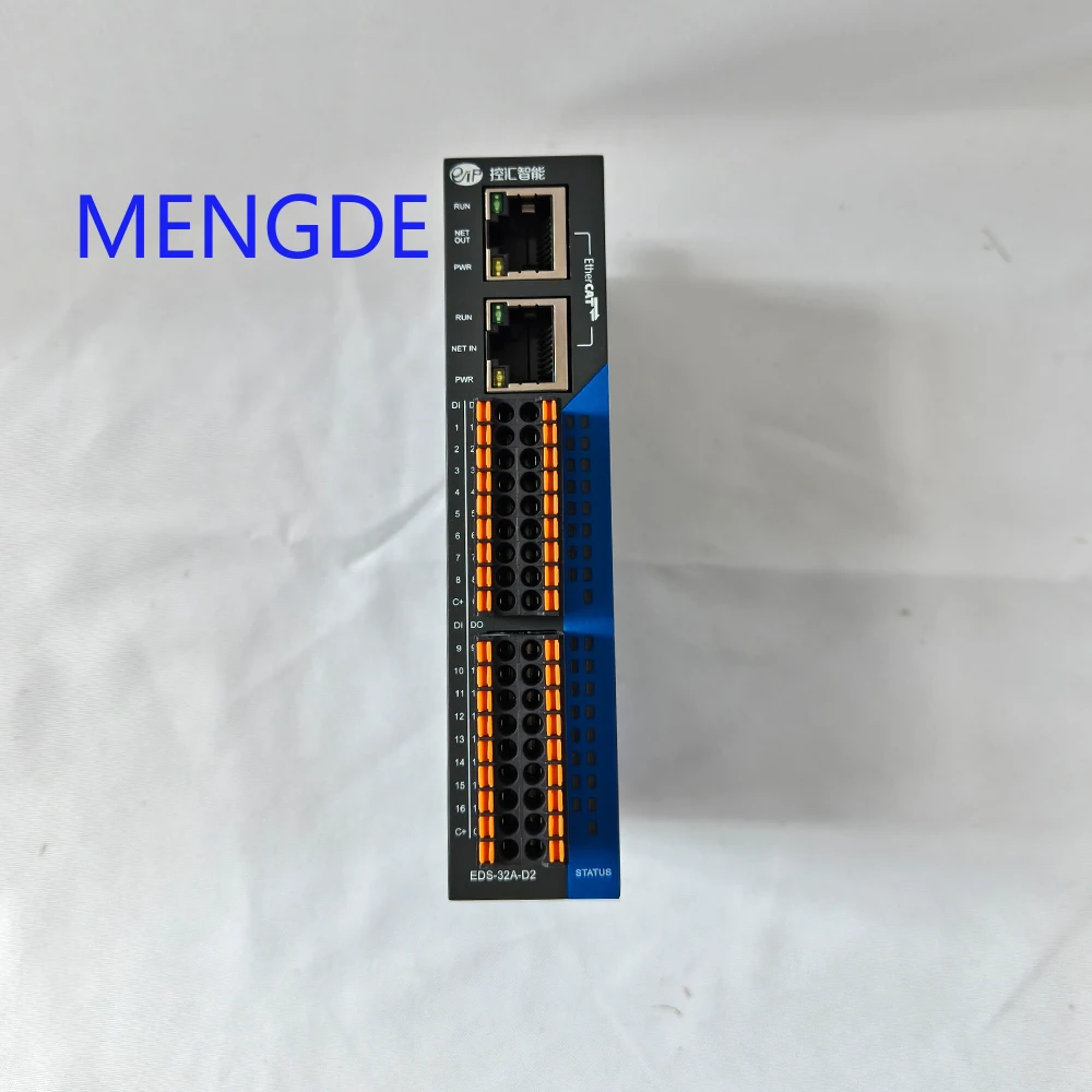 EtherCAT Remote IO Data Acquisition Control Bus Module Industrial Grade EDS-32A-D2 Digital 16I 16O NPN DC24V 2 Ethernet Port