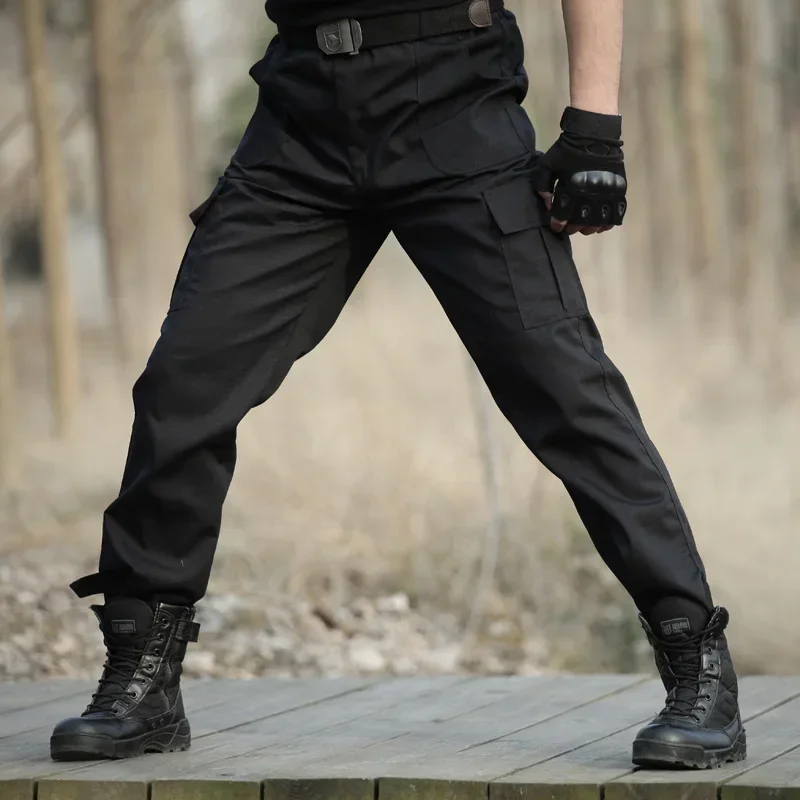 

Black Military Tactical Cargo Pants Men Combat Tactical Sweatpants Men's Working Pants Overalls Casual Trouser Pantalon Homme CS