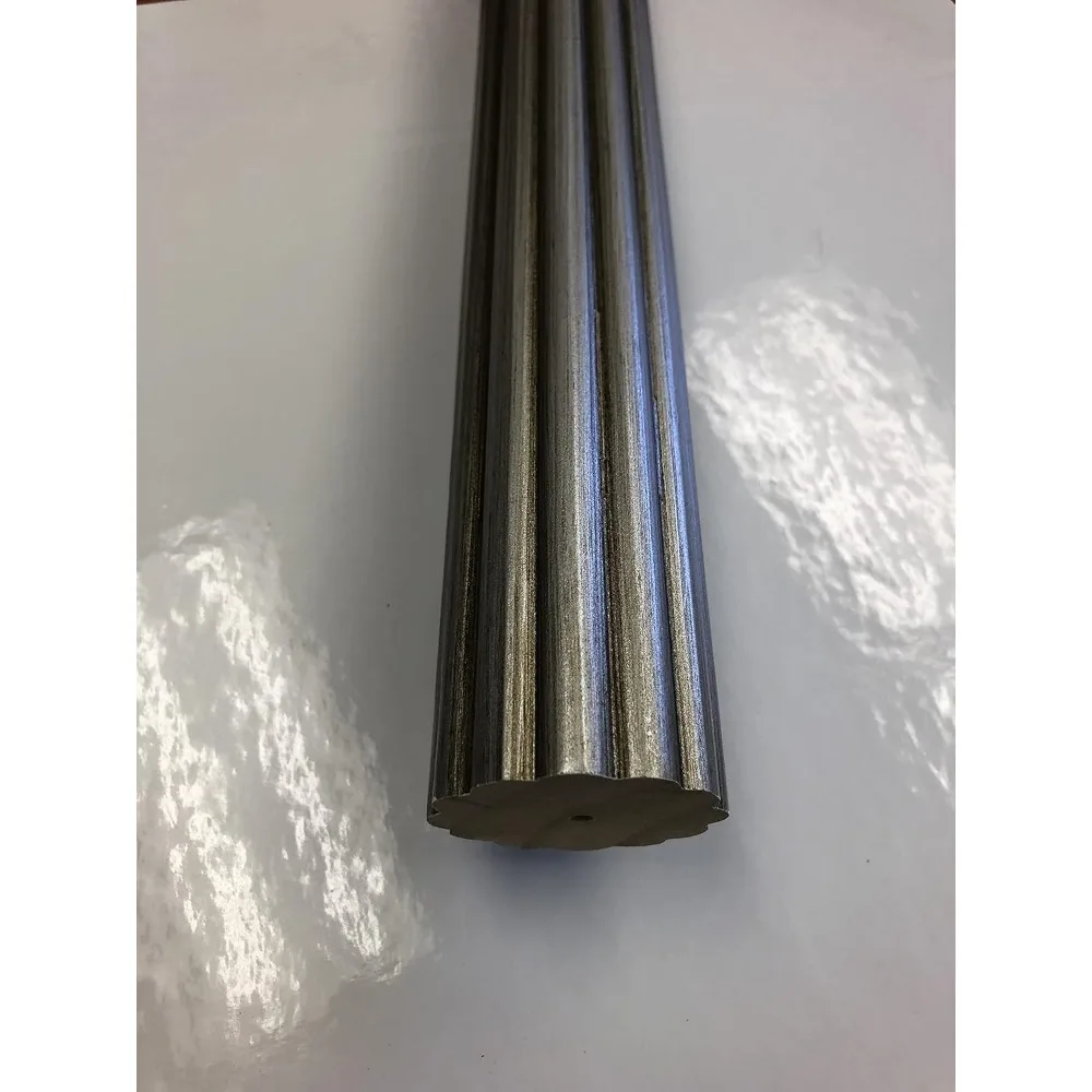 قضيب ستارة كودا قابل للتعديل، قطر 1 بوصة، 84-120 بوصة، أبيض فرنسي مذهب