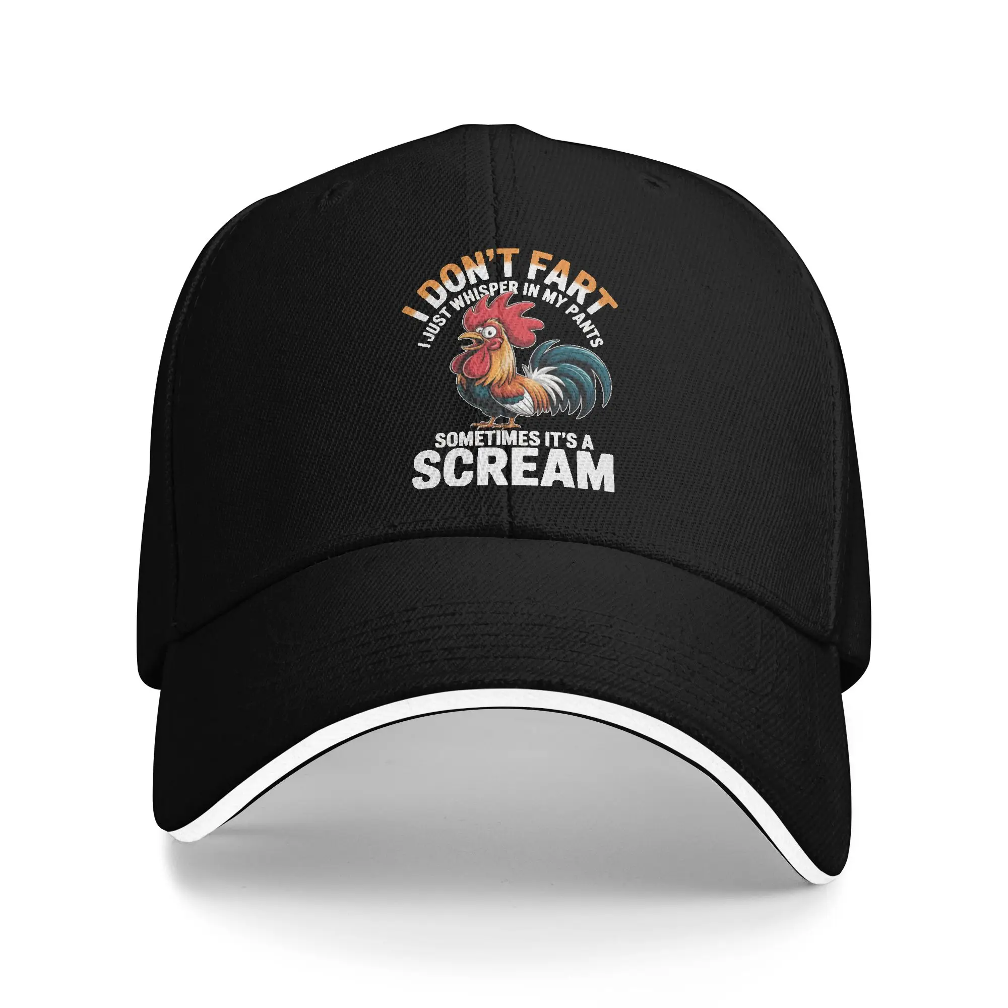 New Arrival Don't Scare Me I Fart Easily Funny Sarcasm Funny Chicken Baseball Caps for Men Women Trucker Hat  Daily Golf Gift