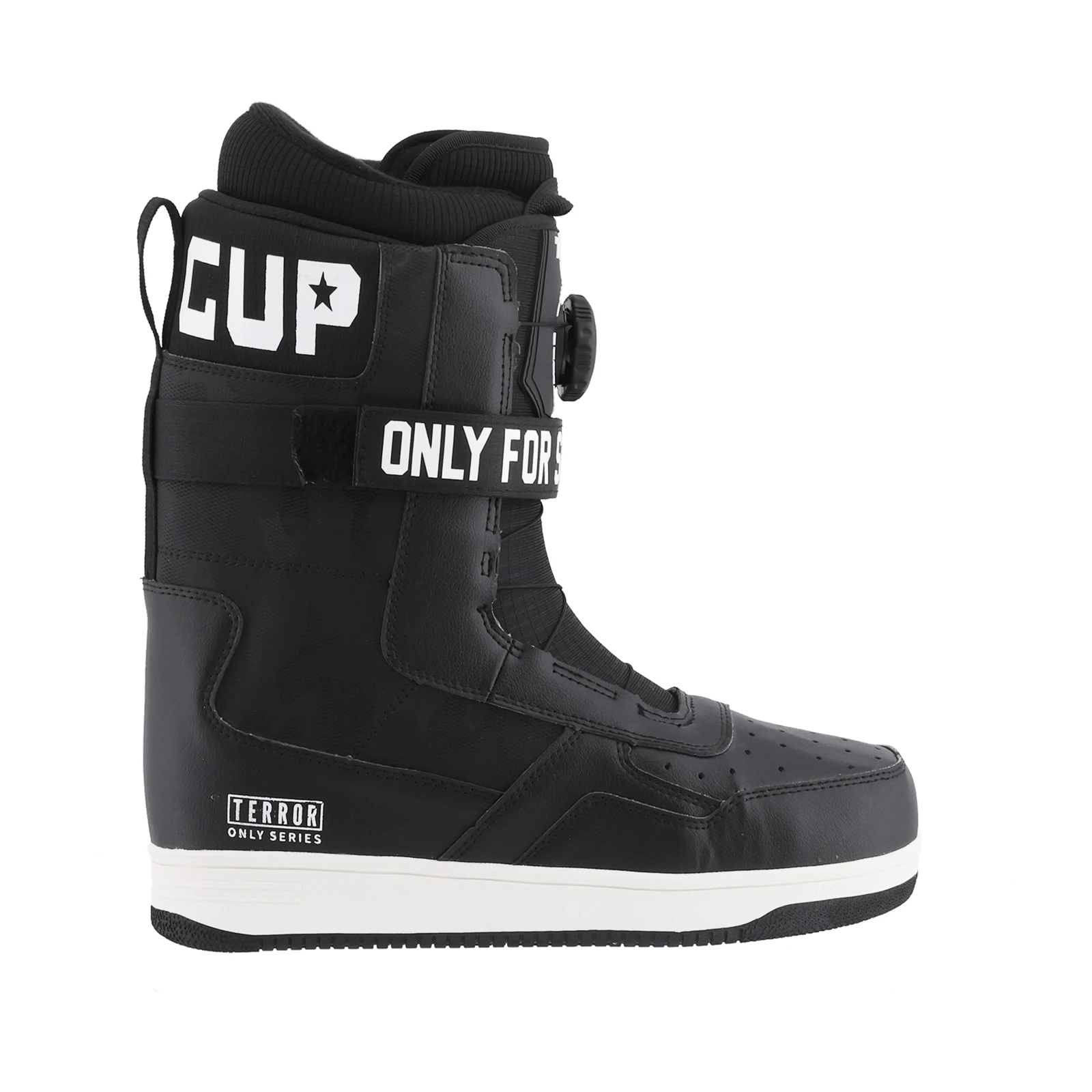 أحذية TERROR Apex 2.0 سريعة الدانتيل على الجليد، الاحتفاظ بالحرارة ونعل خارجي مطاطي مضاد للانزلاق