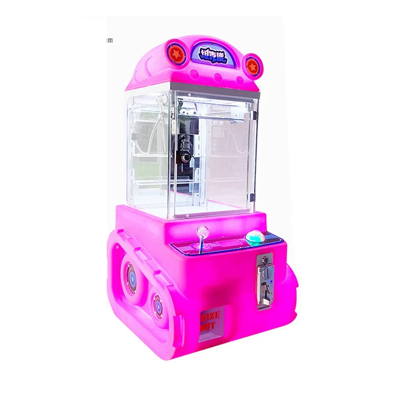 Small Premium Home Use Claw Machine Mini Tank Keychain Gift Doll With Coin Payment Method