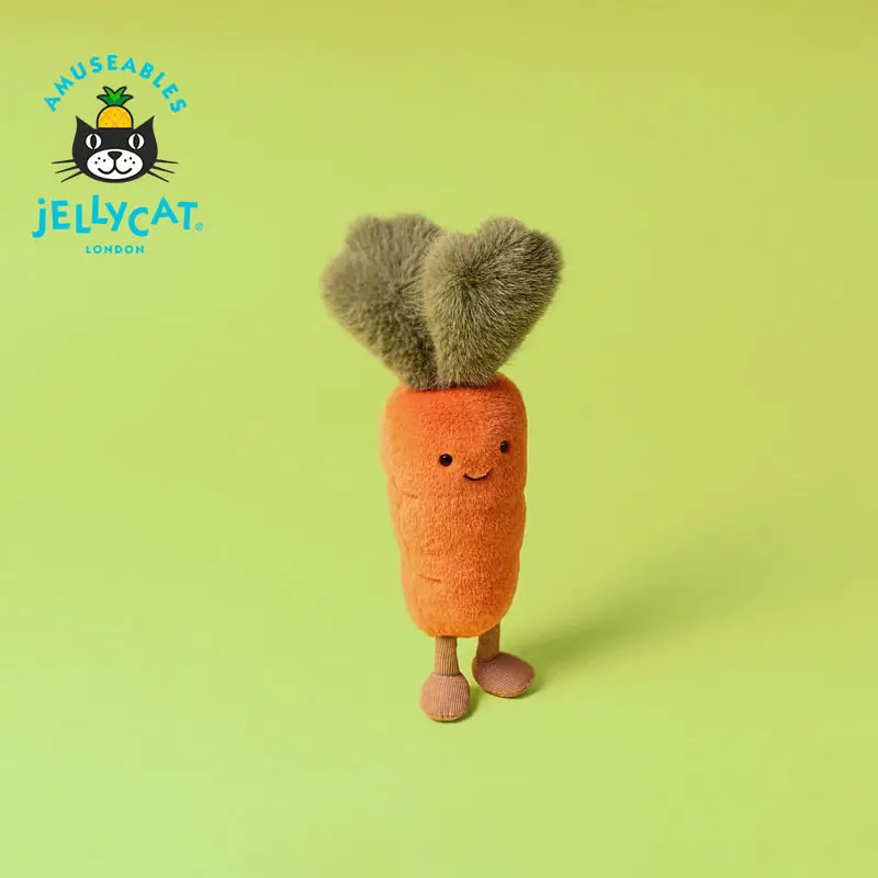 

UK Jellycat Fun Carrot Plush Toy Doll Comfort Companion Birthday Gift Decoration