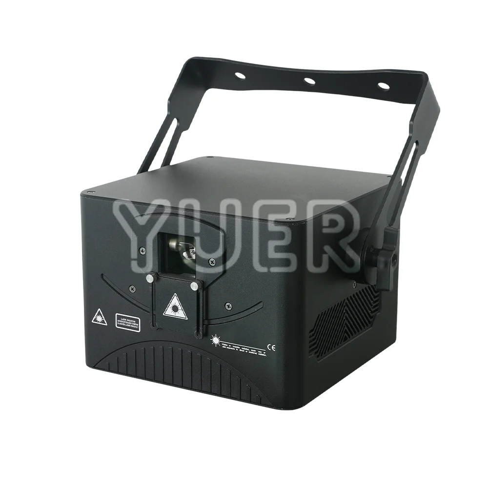 YUER NEW 10W 12W RGB Full Color Laser Light APP Control Animation Effect 30KPPS DMX512 Dj Disco Party Club Wedding Stage Effects